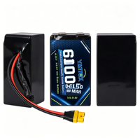 Batería para Dron FPV YKX, 6S 22.2V 60000mAh 100C HV, Cátodo LCO de Estado Semisólido, para Drones de Carreras de 7-8 Pulgadas 400-450mm X8 y 10 Pulgadas
