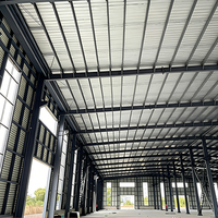 Almacén de Estructura de Acero Industrial de Diseño Moderno para Almacenamiento, Taller de Construcción de Acero Prefabricado Fácil de Montar