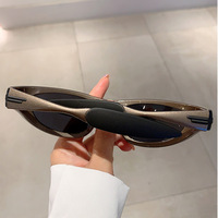 Lunettes de soleil Y2k tendance 1890 pour hommes, lunettes de soleil vintage de marque, lunettes de soleil de sport pour la conduite, lunettes de soleil pour femmes, lunettes de soleil dégradées, petites lunettes de soleil hip-hop