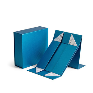 Boîte pliante personnalisée 8090 à fermeture magnétique, emballage cadeau en forme de livre pour le commerce extérieur - Product Image 1