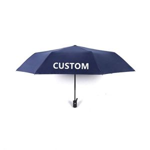 Parapluie de voyage compact promotionnel à ouverture et fermeture automatiques, léger, robuste et portable pour sac à dos - Product Image 1