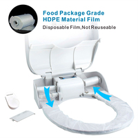 NAVISANI NS301B0 Siège de toilette automatique en plastique avec système d'auto-nettoyage et fonction antimicrobienne pour toilettes publiques