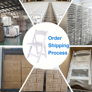 Silla Plegable de Resina Wimbledon Blanca para Jardín, Patio, Comedor, Eventos, Apilable, Portátil, de Plástico, para Exteriores, Venta al Por Mayor - Product Image 3