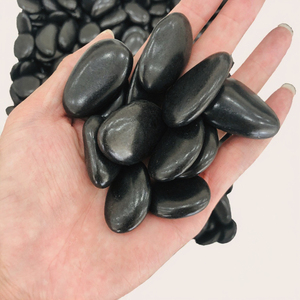 Piedras de Obsidiana Negra Natural Pulidas Ovaladas de 20-30mm, Cristales Curativos, Gemas Mixtas al por Mayor, Piedras de Bolsillo en Venta - Product Image 3