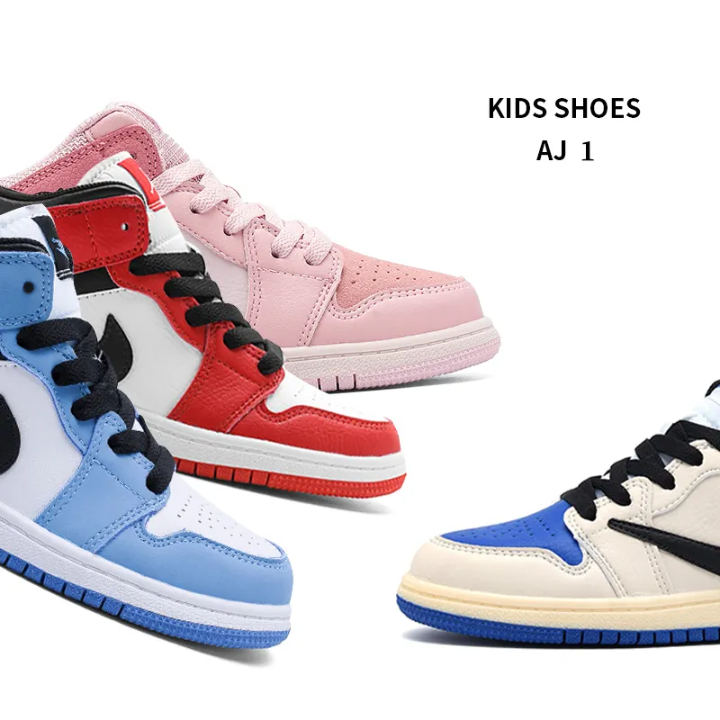 Retro Style Kids Sneakers Kids Casual Brand Sneakers SB dunks Walking Shoes Running Shoes Air AJ 1 4 11 Brand Force 1s Sneakers