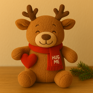 Personalizada Navidad Reno mascota peluches Hug Me Reno apoyo emocional alivio de la ansiedad juguete de peluche ponderado Animal de peluche de juguete - Product Image 1