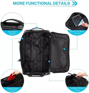 Borsa da <span class=keywords><strong>Viaggio</strong></span> con <span class=keywords><strong>Ruote</strong></span> in PVC Personalizzata, Grande <span class=keywords><strong>Borsone</strong></span> Impermeabile con Rotelle in TPU per Campeggio, Sport e Palestra - Product Image 4