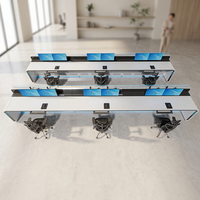 Meubles de console de salle de contrôle, poste de travail d'opérateur de centre de commande, console de contrôle, tables de salle de contrôle, solution modulaire