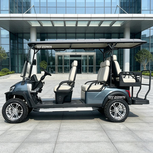 Voiturette de golf électrique 2 places au design extérieur luxueux, avec éclairage décoratif LED aux couleurs tendance, idéale pour villa - Product Image 1