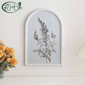 Tableau mural floral peint à la main avec cadre pour la décoration d'entrée et de chambre - Product Image 4