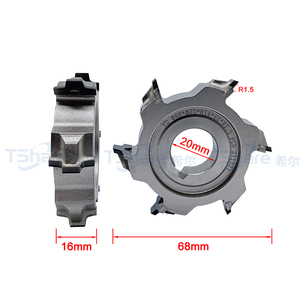 TSHARE 68*20*H16*6Z*R1.5/R2/R3 PCD 6 Flûtes Fraise diamantée pour machine <span class=keywords><strong>à</strong></span> chanfreiner les bords - Product Image 6