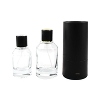 Flacons de parfum en verre de 30 ml, 50 ml, 100 ml, vente en gros, design avec couvercles, flacon de parfum de luxe, en stock avec boîte