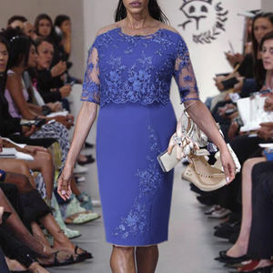 Abito estivo taglie forti donna Casual Feminina Vestido mezza manica Slim Sexy per feste decorazioni in pizzo taglie S-5XL - Product Image 3