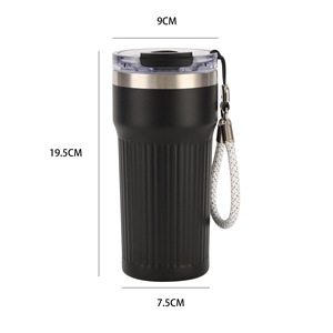 <span class=keywords><strong>Mug</strong></span> de voyage personnalisé en acier inoxydable de 18 oz avec <span class=keywords><strong>action</strong></span> de déclenchement - Tasse à café <span class=keywords><strong>isotherme</strong></span> à double paroi, anti-fuite, pour le sport et les activités de plein air - Product Image 2
