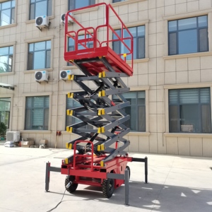 Hand Push Mobile Scissor Aerial Maintenance Work <strong>Platform</strong> 8M 10M 12M 14M Mobile Hydraulic <strong>Lifting</strong> <strong>Platform</strong> - Product Image 5