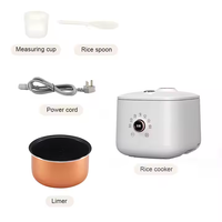 Cuisinière électrique intelligente à commande numérique pour usage domestique, 600W, 3L, cuiseur à riz multifonction avec fonction faible teneur en sucre, programme personnalisé
