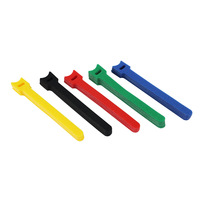 Vente en gros 12*150mm Nylon 66 Attaches de câble Crochet et boucle autobloquants réutilisables Fixation dos à dos