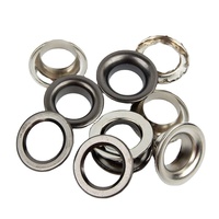 Oeillets de chapeau en métal de fer galvanisé avec œillets ronds en argent avec finition zinguée pour produit de quincaillerie pour chapeau