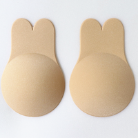 Couvre-mamelons invisibles auto-adhésifs en silicone Soutien-gorge en forme de lapin soutiens-gorge push-up collants