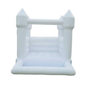 Castello Gonfiabile Bianco per Bambini con Piscina di Palline, Casa Rimbalzante Gonfiabile - Product Image 1