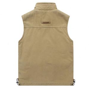 Nuevo <span class=keywords><strong>Chaleco</strong></span> Multifuncional de Algodón para <span class=keywords><strong>Hombre</strong></span>, Primavera-Otoño, con Múltiples Bolsillos, <span class=keywords><strong>Chaleco</strong></span> sin Mangas, Chaqueta sin Mangas, Ropa Urbana de Trabajo - Product Image 4
