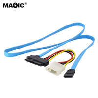 Venta caliente 70cm SFF-8482 a SATA Cable de datos Sata 29 Pin Cable de datos del disco duro