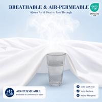 Usine directement protecteur de matelas de lit personnalisé de haute qualité respirant 100% Polyester housse de matelas imperméable