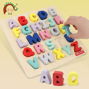 Gioco Montessori in Legno per Bambini, Puzzle Alfabetico con Pezzi Grandi - Product Image 2