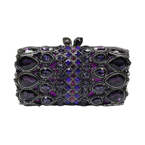 Brilliant Droplet Crystals Evening Bag for Women Rhinestones Clutch <b>Purse</b> Chain Handbag for Night Out Sexy Dress - Product Image 2