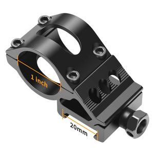 Bù đắp Đèn pin gắn súng chiến thuật LED Torch đen cho ngoài trời tập thể dục săn bắn cá chụp ánh sáng núi - Product Image 2