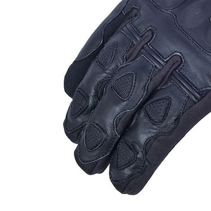 Gants de course coupe-vent en cuir imprimé à doigts entiers avec protection de la paume et sangle de poignet réglable pour la conduite, unisexe - Product Image 6