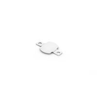 Contact de pile bouton négatif SMD mat plaqué étain, compatible 1:1 avec l'équivalent standard industriel JIATEL