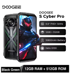 DOOGEE S <span class=keywords><strong>Cyber</strong></span> Pro teléfono resistente 12GB 512GB Helio G100 6,6 ''FHD + 120Hz IPS 10800mAh Batería grande 33W carga NFC Android 14 - Product Image 2
