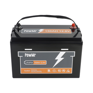 PowMr 100AH 150AH 200AH 300AH 12.8V baterai Lifepo4 isi ulang 1280/1920/2560/3840Wh baterai ion Lithium