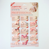 AIERFEI Nail Art Floral, Ongles Courts Carrés Colorés, Produits Cardnail, Designs d'Ongles Imprimés Léopard, Vente en Gros