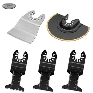 5 pièces/ensemble coupe rapide, coupe affleurante et grattoir rigide lames multi-outils oscillantes pour bois avec clous, bois - Product Image 1