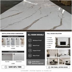 Panneau mural en marbre UV, panneau texturé en <span class=keywords><strong>pierre</strong></span> résistant à l'usure, adapté à la décoration murale intérieure <span class=keywords><strong>de</strong></span> toute la <span class=keywords><strong>maison</strong></span> - Product Image 5