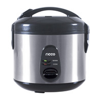 Autocuiseur Électrique Automatique en Acier Inoxydable 1,2 L avec Cuve Antiadhésive, Tasse à Mesurer et Spatule – Appareil Électroménager