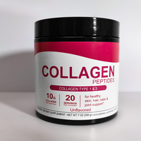 Péptidos de Colágeno OEM Tipo 1 y 3, Suplemento para Mujeres, 200 g, 7 oz, Piel, Cabello y Uñas Saludables, Soporte para Articulaciones, Proteína de Colágeno Múltiple en Polvo