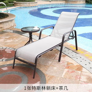 2025 Offre Spéciale cadre en acier extérieur <span class=keywords><strong>léger</strong></span> chaise longue <span class=keywords><strong>lit</strong></span> inclinable à dossier réglable - Product Image 5