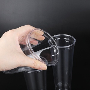 Impression personnalisée jus café lait thé boisson froide tasse à emporter vases en plastique PET transparent tasses à thé à bulles avec couvercles - Product Image 3