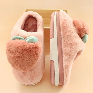 شبشب محشو جديد رائج لطيف من فاكهة الخوخ النعال النعومة الفائقة النعومة مخصص للنساء تجار الجملة الدافئة في فصل الشتاء - Product Image 2