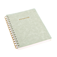 Cuaderno Espiral Personalizable A5, Diario con Cubierta de Cuero, Agenda de PVC, 5 Planificadores, Regalo Promocional Personalizado