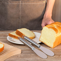 Couteau à beurre en acier inoxydable chauffant, compatible lave-vaisselle, pour le chocolat, la confiture, le beurre, utilisation en cuisine