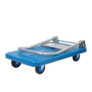 Carretilla de Mano Portátil Uni-Silent de 200 kg, Plataforma Plana de Acero de 440 lb, Carro Plegable con Plataforma de Plástico PLA200Y-DX - Product Image 3