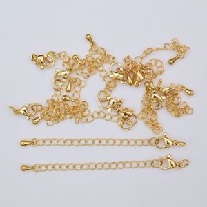 5cm 2 Inches White <strong>Gold</strong> 18K 14k <strong>Gold</strong> Plated Necklace <strong>Chain</strong> Tail End <strong>Extender</strong> - Product Image 6