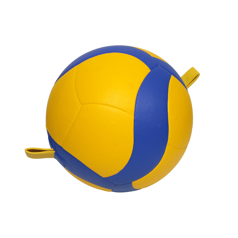 Corde double jaune et bleue en PU.