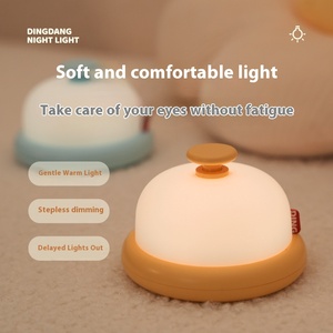 Lampe <span class=keywords><strong>de</strong></span> <span class=keywords><strong>nuit</strong></span> LED créative Dingdang pour bébé, cadeau d'allaitement moderne, mini minuterie douce et chaude pour chambre, chevet et sommeil. - Product Image 2