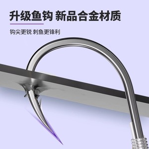 Hameçons de pêche Juoyang à double hameçon, double conicité, haute résistance, pré-noués pour la pêche en lac - Product Image 3