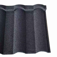 Tuiles de toiture métalliques revêtues de pierre, forte adhérence au sable, longue durée de vie